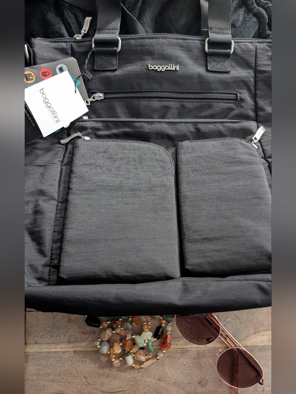Baggallini Black Organizer Backpack